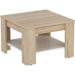 Light Oak & White Montreal Side Table