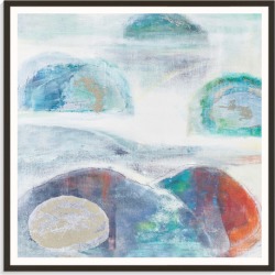 Navigating The Rocks II Printed Wall Art Frame / Size: Black Framed Print / 76 x 76cm