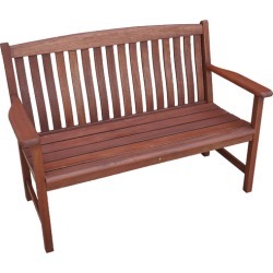 Luneburg 2 Seater Shorea Wood Outdoor Bench