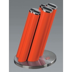 6 Piece Knife Pipe Stand Colour: Red