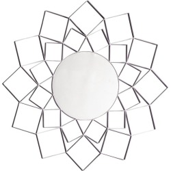 Leonore Metal Wall Mirror Colour: Silver