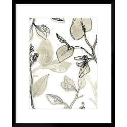 Block Print Contour II Framed Print Size: 104 x 84cm