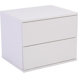 White Jupiter Bedside Table