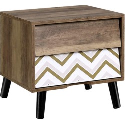 Tortuga Side Table with 2 Drawers