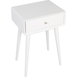 White Roma Bedside Table