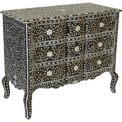 Black Aria Chest of Drawers