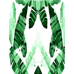 Botanical Tropical Abstract Canvas Wall Art Size: 100 x 75 x 3.8 cm