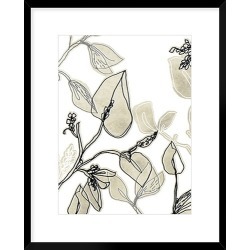 Block Print Contour I Framed Print Size: 64 x 54cm