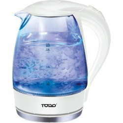1.7L Cordless Removable Tea Infuser Glass Kettle Colour: White