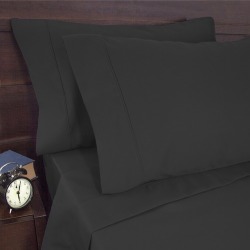 1900 Thread Count Sheet Set Charcoal Size: King