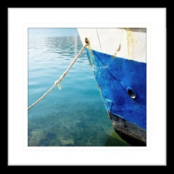 By the Seaside XI Framed Print Frame Colour: Black, Size: Medium Square