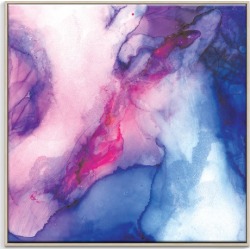 Eye vs Edge Printed Wall Art Frame / Size: Canvas with Natural Frame / 103.5 x 103.5cm