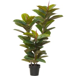 Set of 2 130cm Potted Faux Rubber Plants
