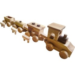 Wooden Cargo Train Toy