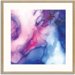 Eye vs Edge Printed Wall Art Frame / Size: Print with Natural Frame / 108 x 108cm
