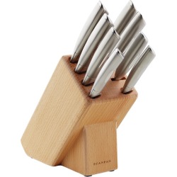 9 Piece Scanpan Classic Stainless Steel Knife Block Set