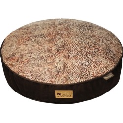 Brown Savannah Round Pet Bed Size: Large