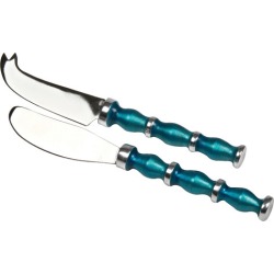 2 Piece Pate and Cheese Knife Set Colour: Aqua