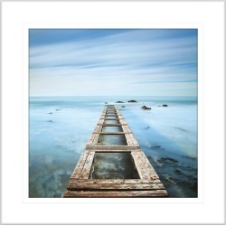 By the Seaside VII Framed Print Frame Colour: White, Size: XL (110x110cm)
