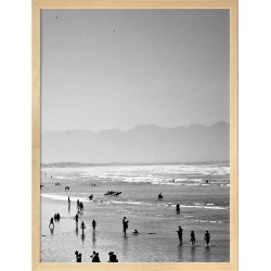 Summer Wave II Framed Print Frame / Size: Natural Oak / 52 x 37cm