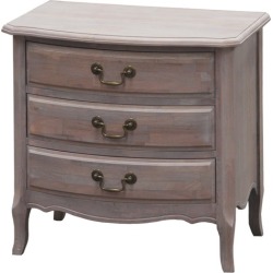 White Wash Bedside Table