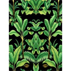Botanical Deco Abstract Canvas Wall Art Size: 100 x 75 x 3.8 cm