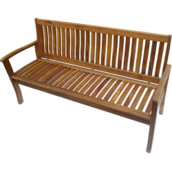 Outdoor Hardwood 3 Seater Kid Bench