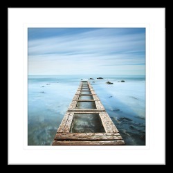 By the Seaside VII Framed Print Frame Colour: Black, Size: Small Square