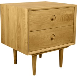 Light Timber Hylos Oak Bedside Table