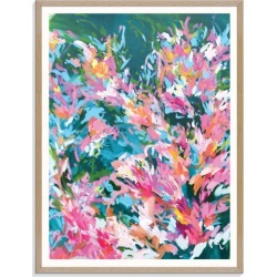 Celebration Printed Wall Art Frame / Size: Natural Framed Gicl e Print / 51 x 41cm x 2cm