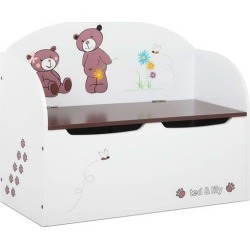 Bears & Bees Kids' Storage Box Bench