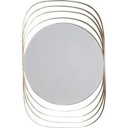 Roisin Round Wall Mirror Colour: Champagne