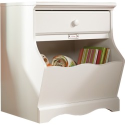 Soft White Pogo Night Stand