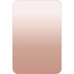 Urban Rectangular Frameless Wall Mirror Colour: Rose Gold