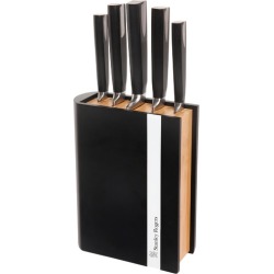 6 Piece Encased Bamboo Knife Block Set