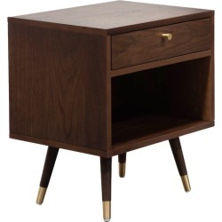 Dark Timber Valiente Bedside Table