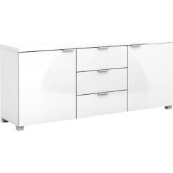 White Gloss Kyana Triple Drawer Buffet