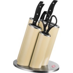 Asia Knife Block with Knives Colour: Almond
