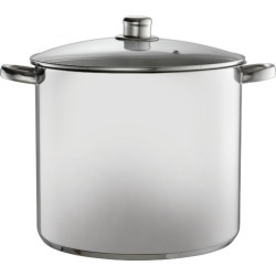 Silver 16.5L Stainless Steel Stock Pot with Lid