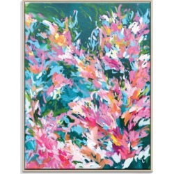 Celebration Printed Wall Art Frame / Size: Natural Framed Canvas / 103.5 x 77.5 x 4.5cm