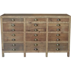 Printmakers Recycled Pine Wood Buffet