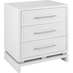 White Pearl Bedside Table