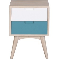 Kiruna 2 Drawer Mango Wood Nightstand