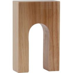Set of 2 Salt & Pepper Natural Metric Arch Decorative Accents