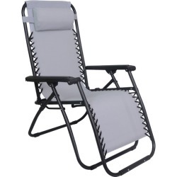 Zero Gravity Foldable & Reclining Outdoor Chair Colour: Grey