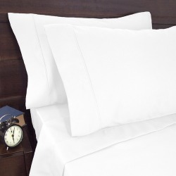 1900 Thread Count Sheet Set White Size: King