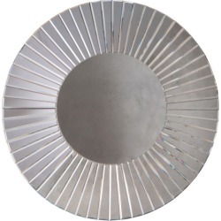 Margaretha Round Wall Mirror Colour: Silver