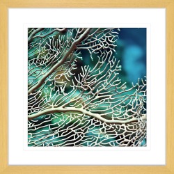 By the Seaside XV Framed Print Frame Colour: Oak, Size: Medium Square