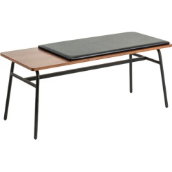 Walnut & Black Valerie Bench