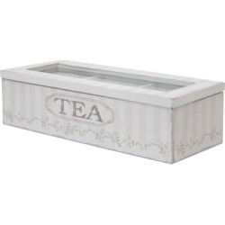 Small Tea Box in Cream